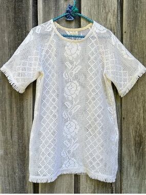 Hey Johanna Crochet Mini Dress